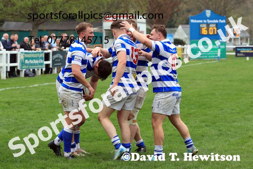 Tynedale v Leeds Tykes, Tynedale Park, Corbridge, Northumberland. Photo: David T. Hewitson/Sports for All Pics